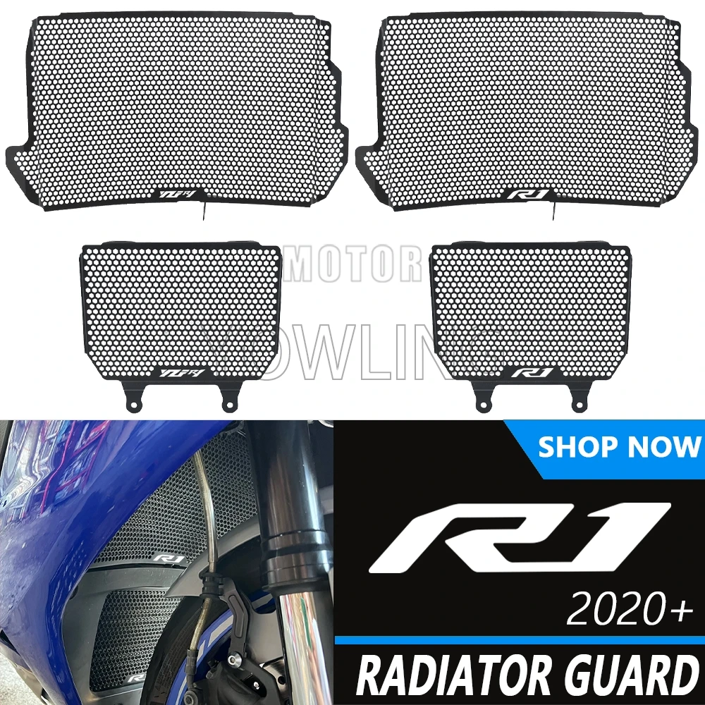 

For Yamaha YZF-R1 YZF-R1M YZFR1 YZFR1M YZFR1S YZF R1/R1M/R1S 2015 2016 2017 2018 - 2025 Radiator Grille Guard Protector Cover