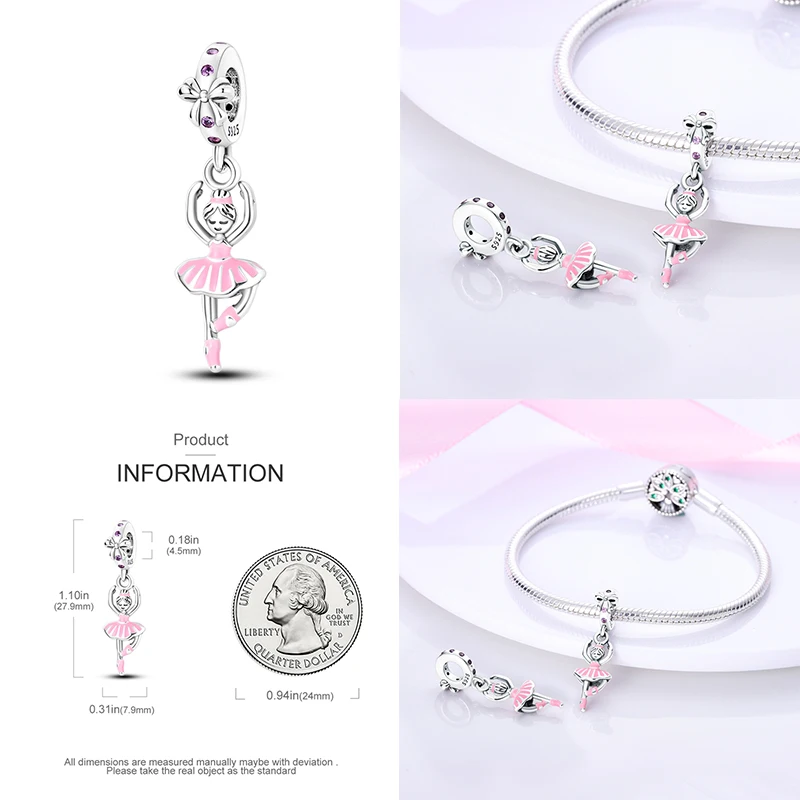 925 sterling silver boys and girls lovers pendant charms fit original Pandora bracelet charm beads necklace Diy female jewelry