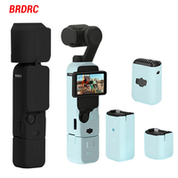BRDRC Pocket 3 Silicone Cover Soft Silicone Protective Case Lens Protector Sleeve Handle Shell for DJI OSMO Pocket 3 Accessorise