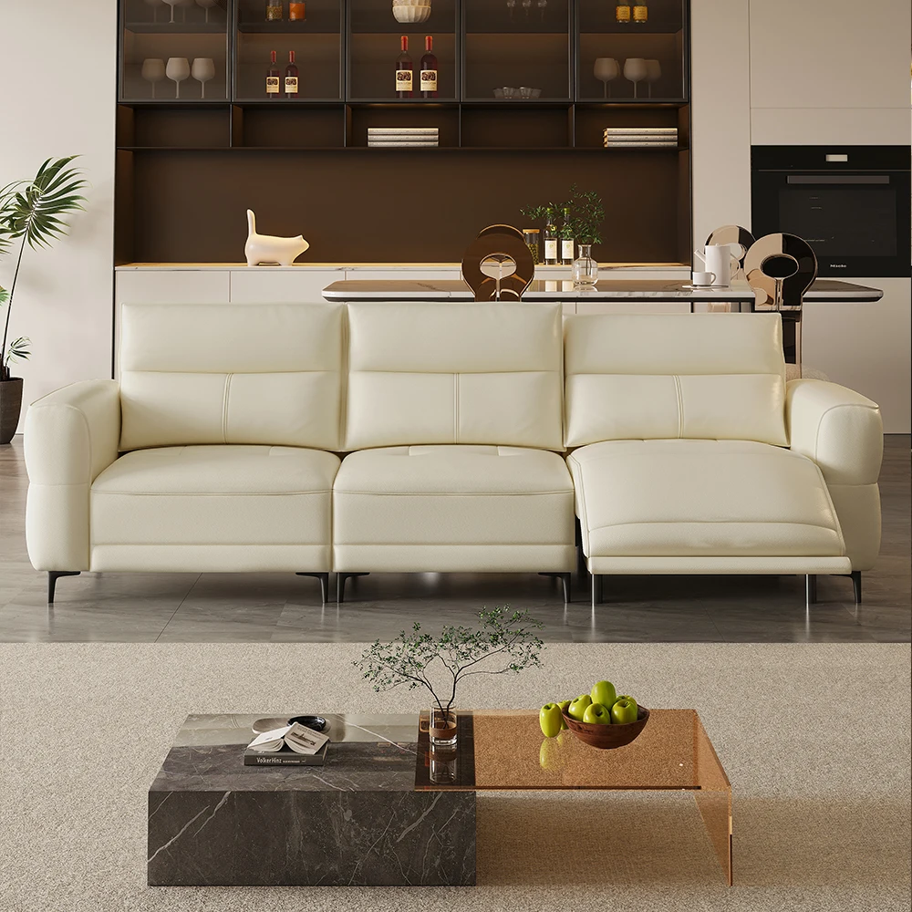 #Luxury Space Electric Cabin Sofa Set Adjustable Leather Electric Sofa Chair Intelligent Multi-functional Electric Sofa