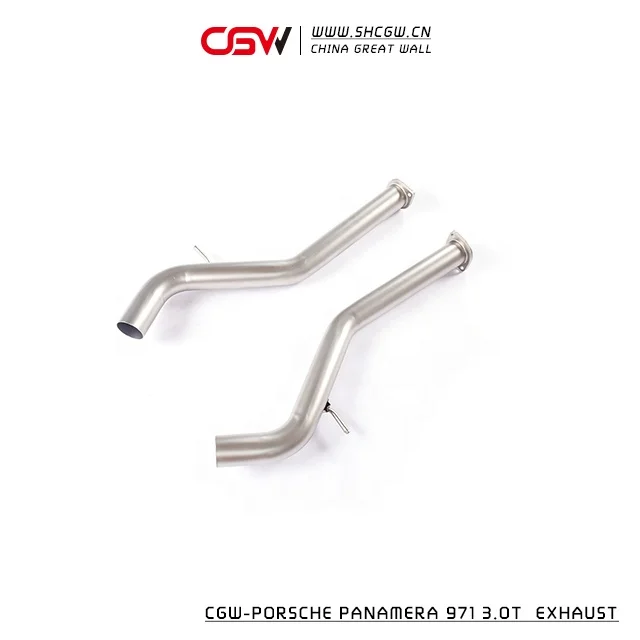 High Performance Stainless Steel Valve Exhaust Muffler Catback With Black Unique Tips for  971 3.0T
