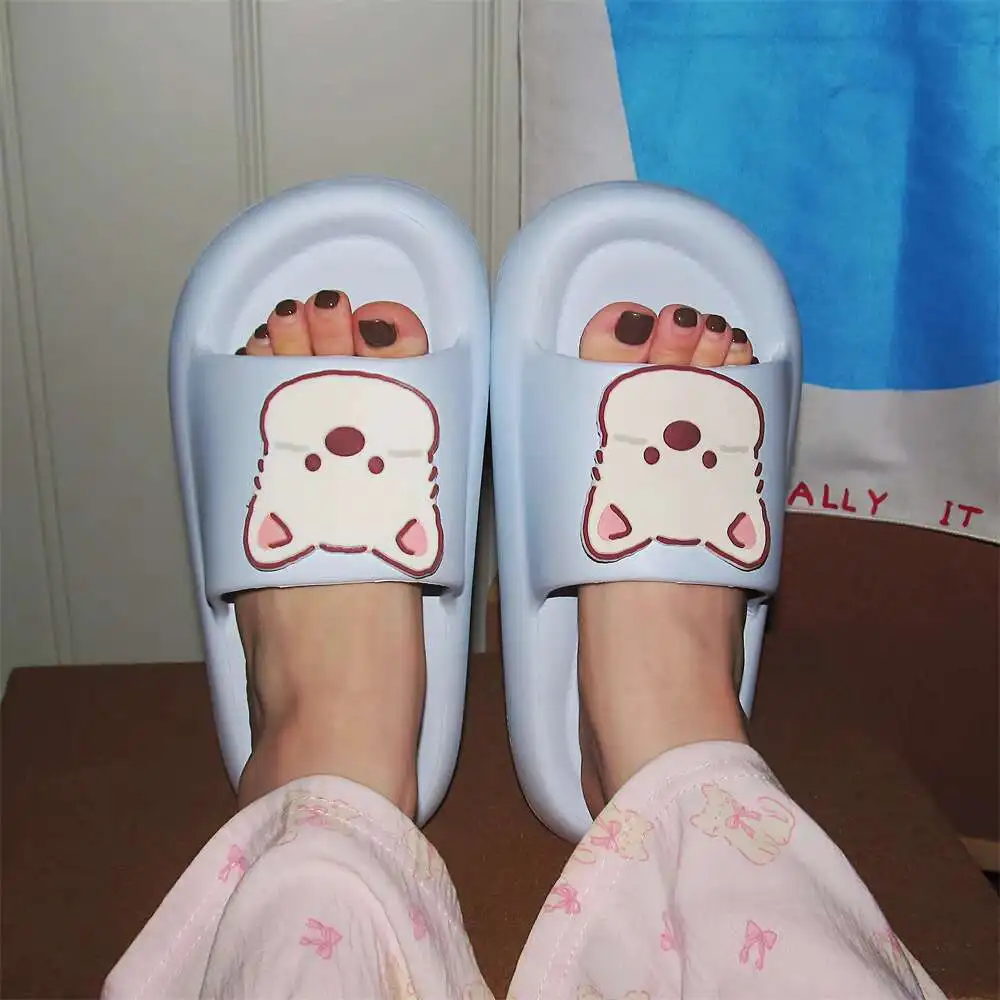 

Women Slippers Casual Outerwear Cute Dog Slippers For Men And Women Summer Home Bathroom Anti Slip Couple Sandals