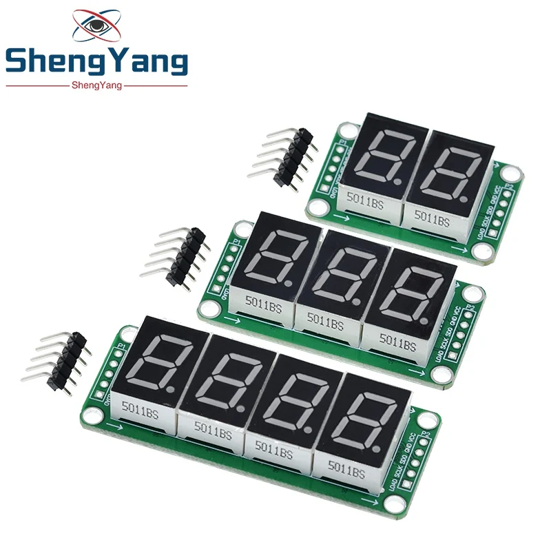 TZT Static Drive 2 3 4 Segment Digital Tube LED Display Module 2 Digital 74HC595 Tube 100% New original For Arduino