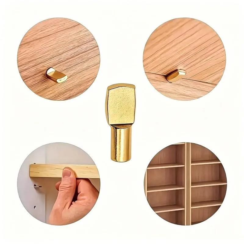 Spoon-Shaped Design 5mm Spoon-Shaped Shelf Supports, 79 pcs, Bookshelf Support, Sturdy Iron Core for Cabinet Shelving
