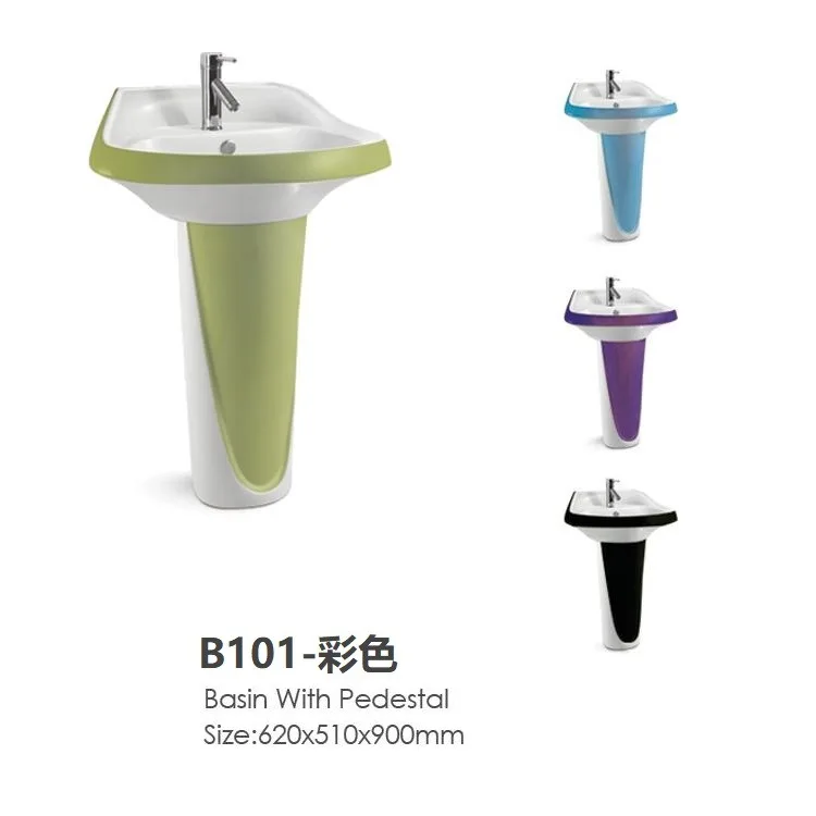 Bacia de coluna Lavatório de parede