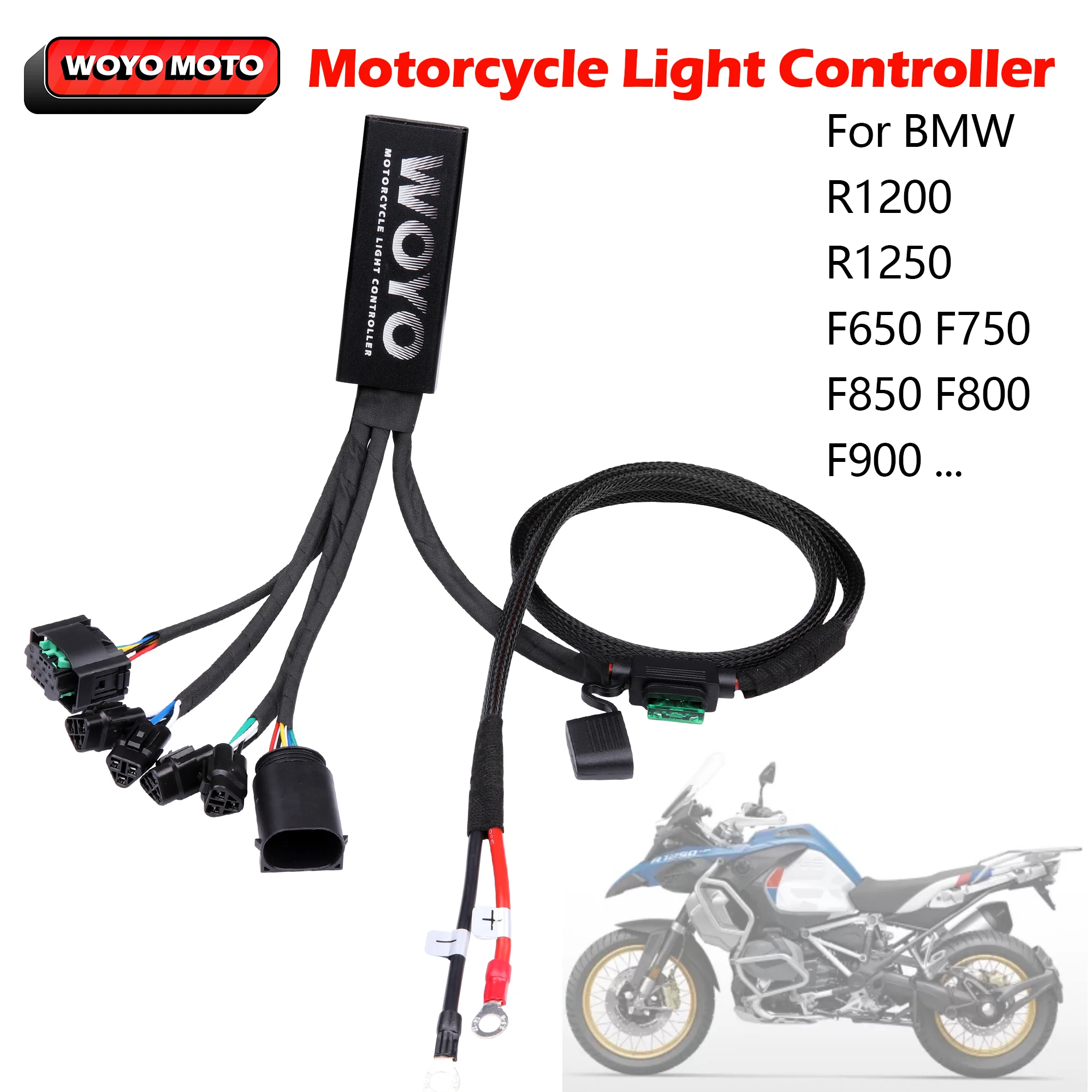 WOYO MLC001 Motorcycle Light Controller For BMW GS For Harley Pan Am Motorcycle Headlight CAN Bus Electrical System Controller