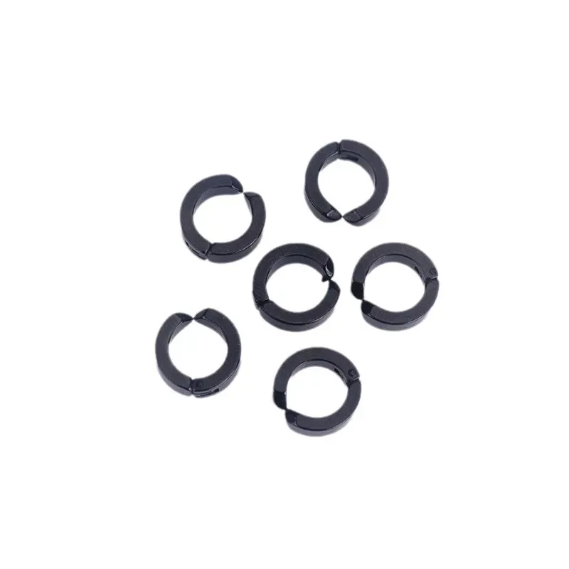 Yoshida Hirofumi Clips d'oreille Cosplay boucles d'oreilles tronçonneuse homme 6 pièces boucles d'oreilles noires pour adulte accessoires de bande dessinée accessoires de Costume de fête