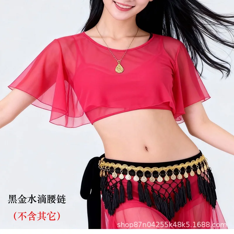 Belly Dance Waist Chain New Practice Wear Accessories Dense Fringe Performance Hip Scarf Tribal Style Belt Oriental Dance