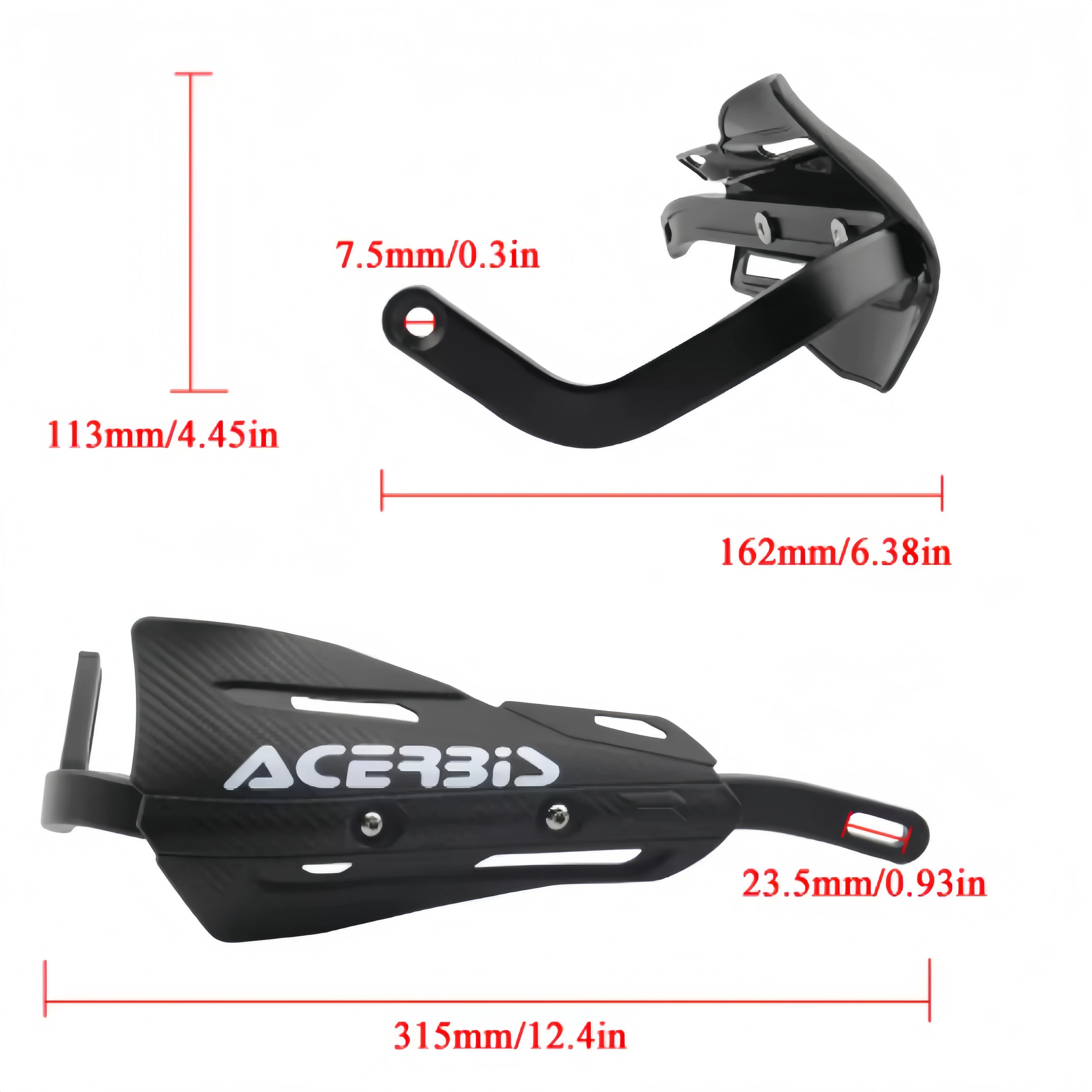 1 par de protetores de guidão para Yamaha KTM EXC SXF KLX KXF YZF WRF Dirt Bike Enduro, peças de reposição