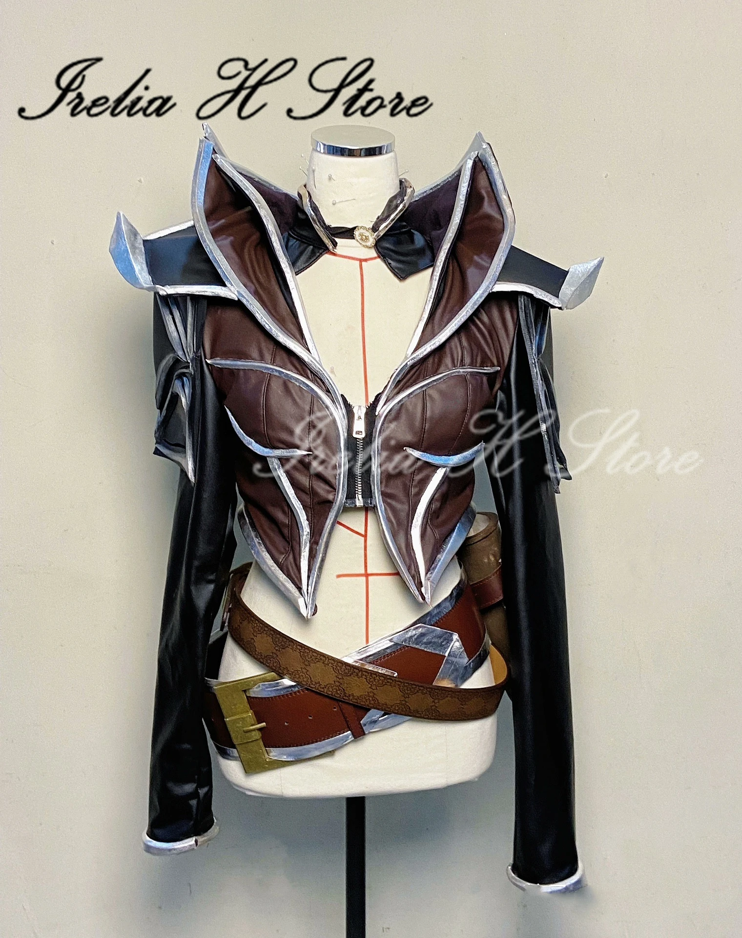Irelia H LOL bois d'aine Ahri Cosplay Costume pour les femmes le renard à neuf queues ahri LOL cosplays ensemble complet perruque taille personnalisée