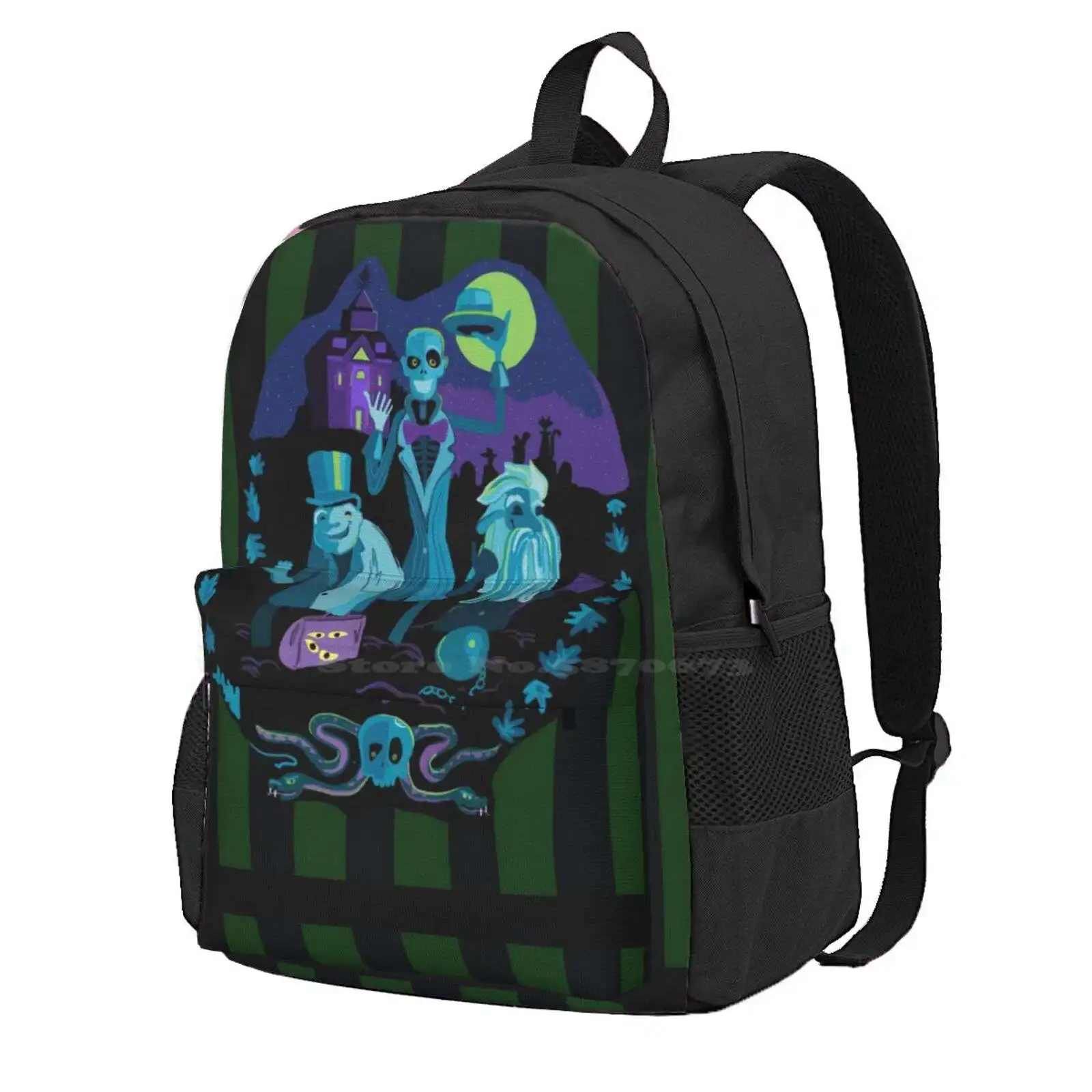 Haunted Mansion Hot Sale Schoolbag Backpack Fashion Bags Haunted Mansion Hitchhiking Ghost World Dinsneyland Fun Love