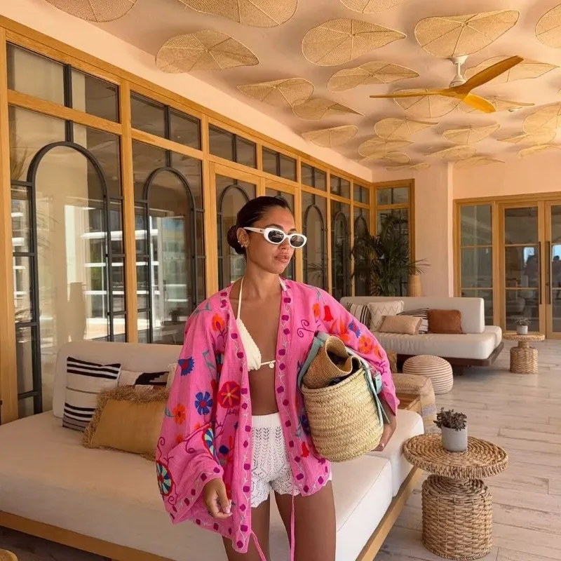 Estilo casero nueva moda temperamento ropa de mujer cárdigan bordado chaqueta espacial exquisita Simple tendencia Casual Retro