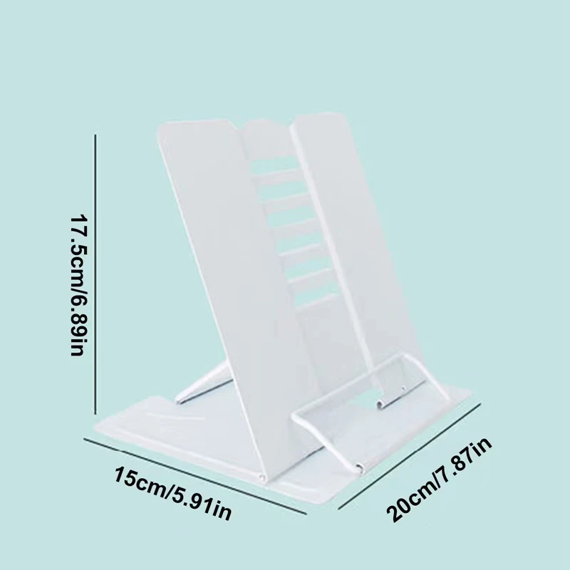 Nordic Home Metal Wrought Iron Reading Rack Multifunctional Desktop Reading Fixed Bracket Children's Tablet PC Reading Shelf