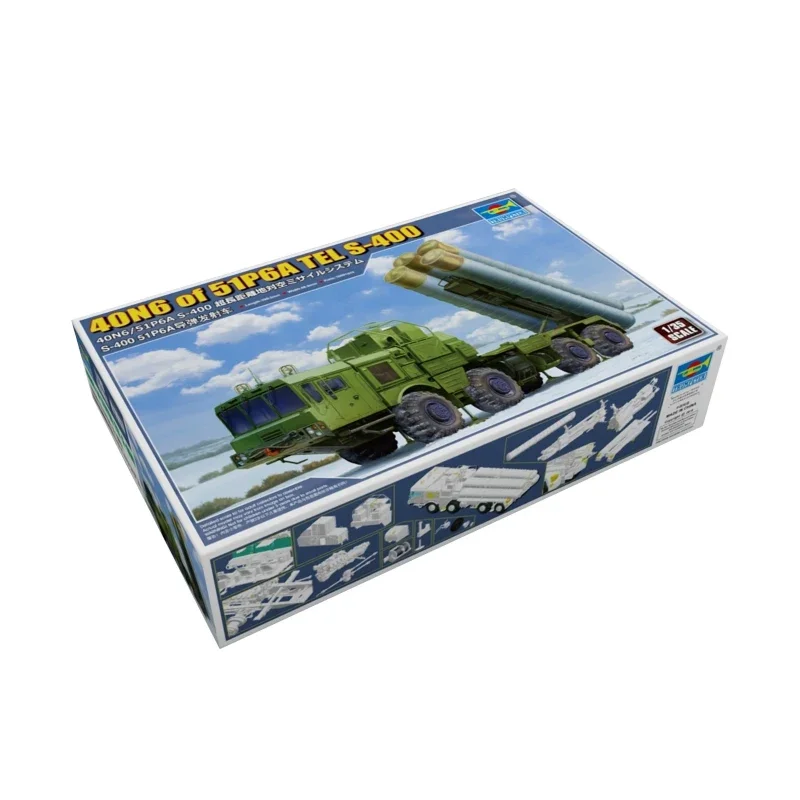 Trumpeter – Kit de modèle à échelle assemblée en plastique TP01057 S-400 51P6A lanceur de missiles 1/35