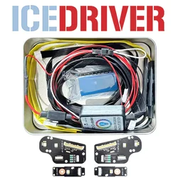 Icedriver for AUDI A5 B9 S5 DRL RGBW multicolor LED boards 2016-2020 daytime running lights Red Blue RGB Demon Eye lighting bulb