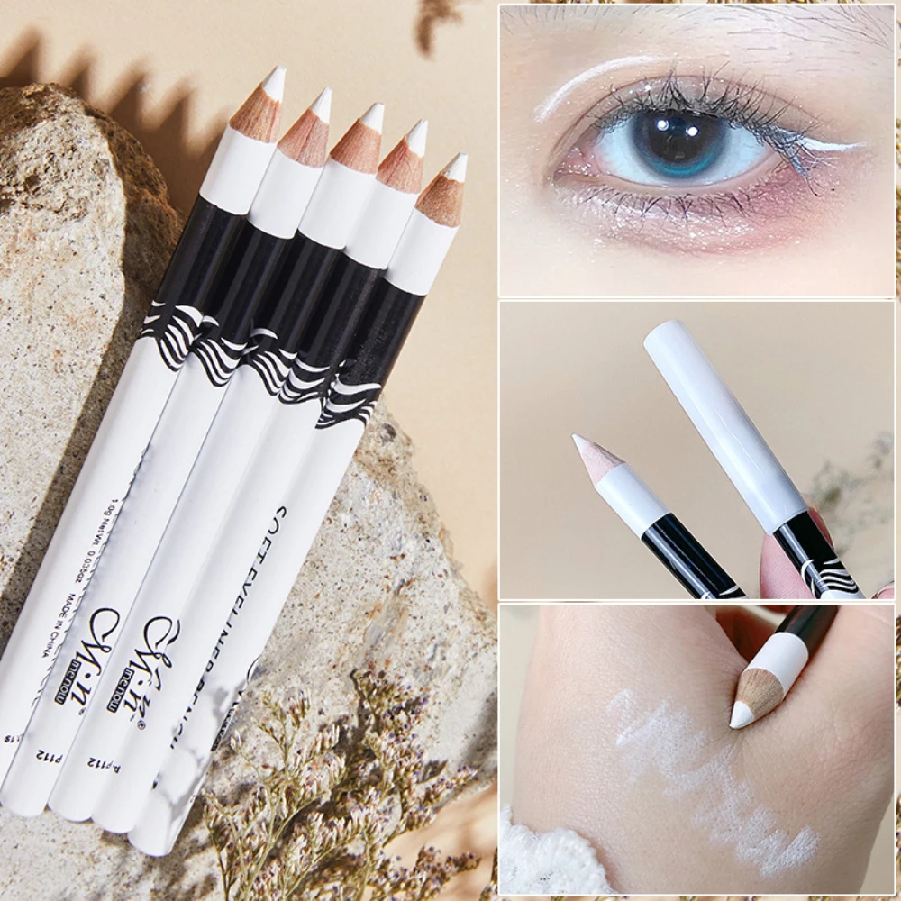 Lápiz Delineador de ojos portátil profesional, Lápiz Delineador de ojos rápido, blanco, maquillaje femenino, herramientas de cosméticos de belleza