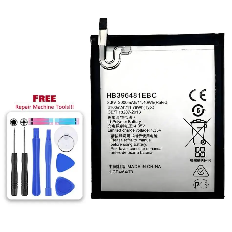 HB 396481 Batería EBC para Huawei Honor 5X KIW-L21 L23 L24 GR5 KII-L21 KII-L22 KII-L23 KII-L03 KII-L05 + herramientas