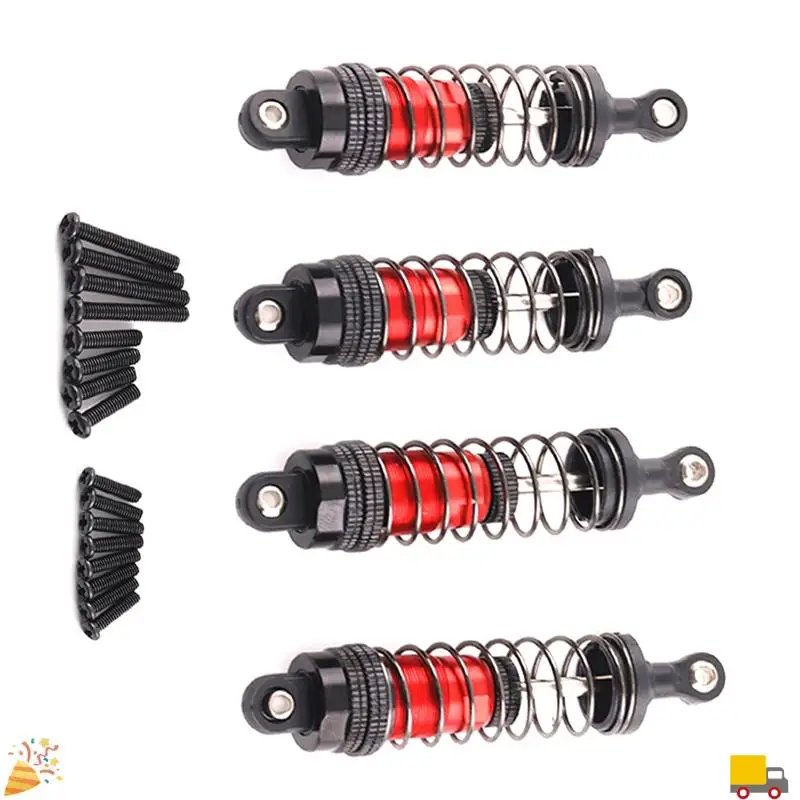 1 Juego de amortiguadores de Metal para coche teledirigido para SCY 1/16 MJX H16H 14301,14210 1/16 1/12 1/14 accesorios de piezas de mejora 75Mm 81Mm