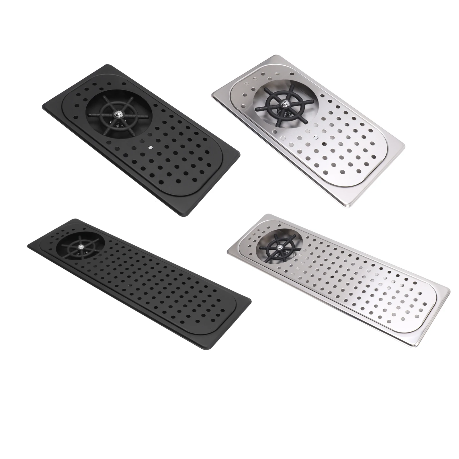 

304 Stainless Steel Pitcher Rinser Cup Washer Glass Cleaning Rinser High Pressure Washing With Drain Drip Tray Hose for Bar