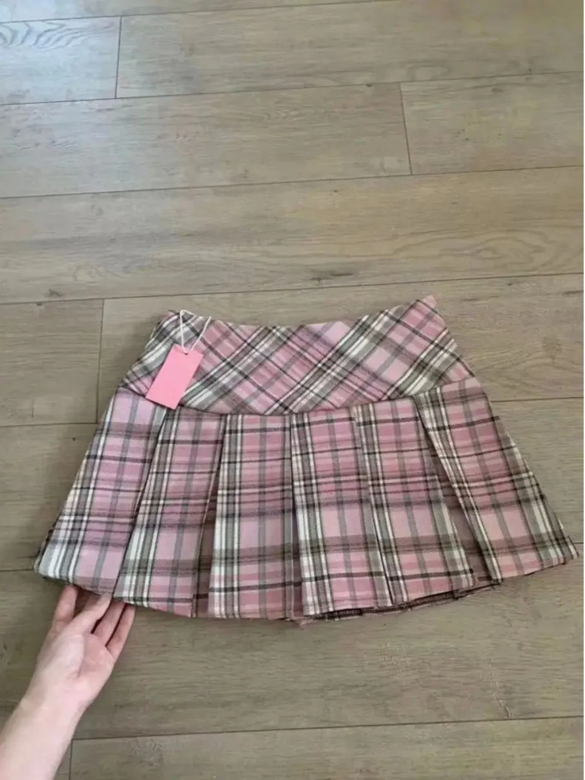 

High Waist Retro Plaid Pleated Skirt Women's Skirt Street Sle A-Line Skirt with Summer Collection 2025