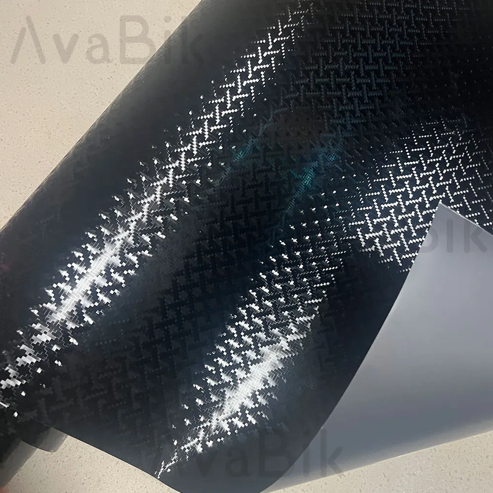 

Black Matte Royce Pattern Forged Carbon Vinyl Wrap Film Self Adhesive With Air Release Free For Computer Skin Car Body Stickers
