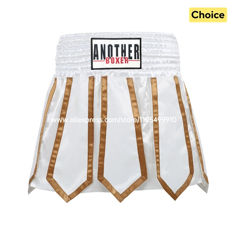 Muay Thai Shorts Lotus Ribbons Gladiator Boxshorts für Männer Frauen Kinder Kickbox-Hosen MMA Kampfsport Grappling Kampfbekleidung