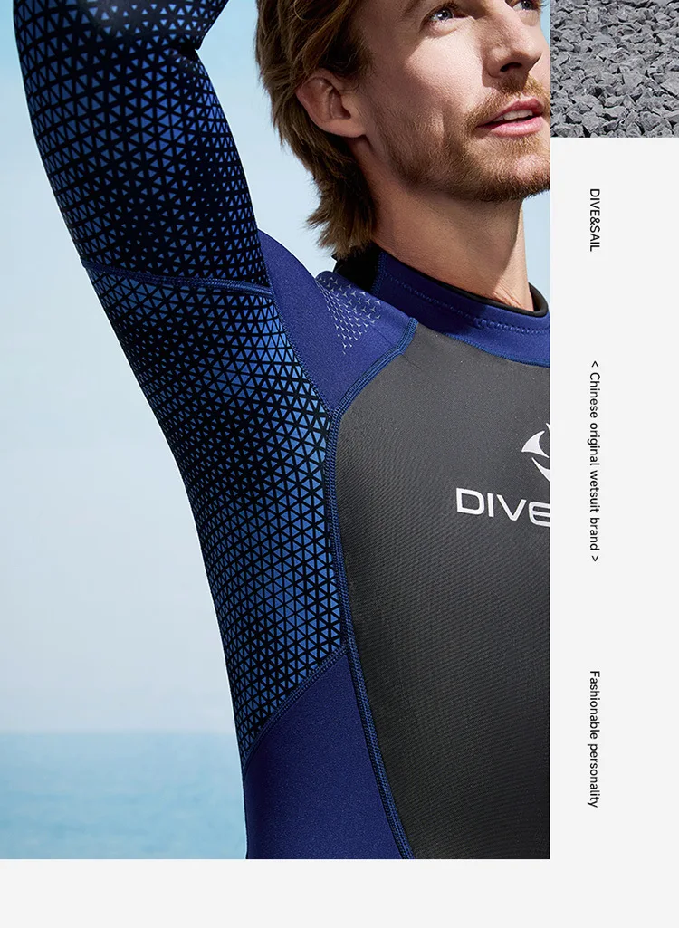 3MM Neoprene Full Body Outdoor Water Sports Keep Warm Spearfishing Drifting WetSuit Back Zipper UnderWater Hunting Diving Suit
