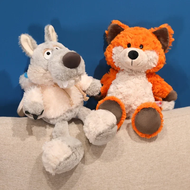 

Cute Orange Fox Stuffed Animal Plush Toy Soft Wolf Turn into Sheep Doll Adorable Animal Doll Soothing Toy Birthday Gifts