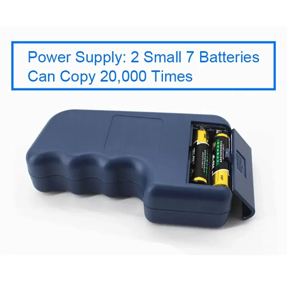 Repetitive Handheld 125KHz EM4100 5200 RFID ID Card Writer Copier Duplicator Programmer + 2pcs T5577 Rewritable Keyfobs Tags