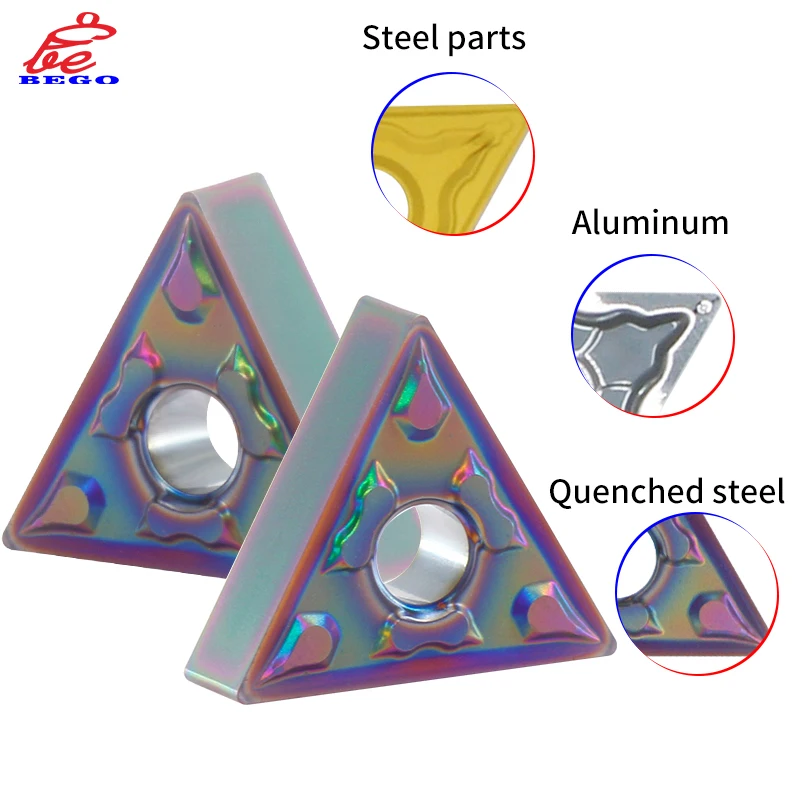 เม็ดมีดคาร์ไบด์ 1 ชิ้น รุ่น TNMG160402 TNMG160404 TNMG160408 TNMG2204 สำหรับเหล็ก สแตนเลส เหล็กหล่อ ใบมีดตัด CNC เครื่องกลึง