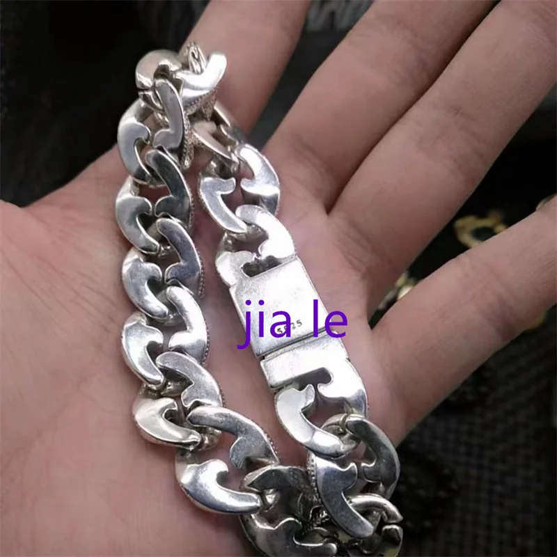 Jia Le/ Hand-made/ Old Tibetan Silver Retro String Bracelet Personality Boutique Accessories Fine Jewelry Men Women Couple Gifts