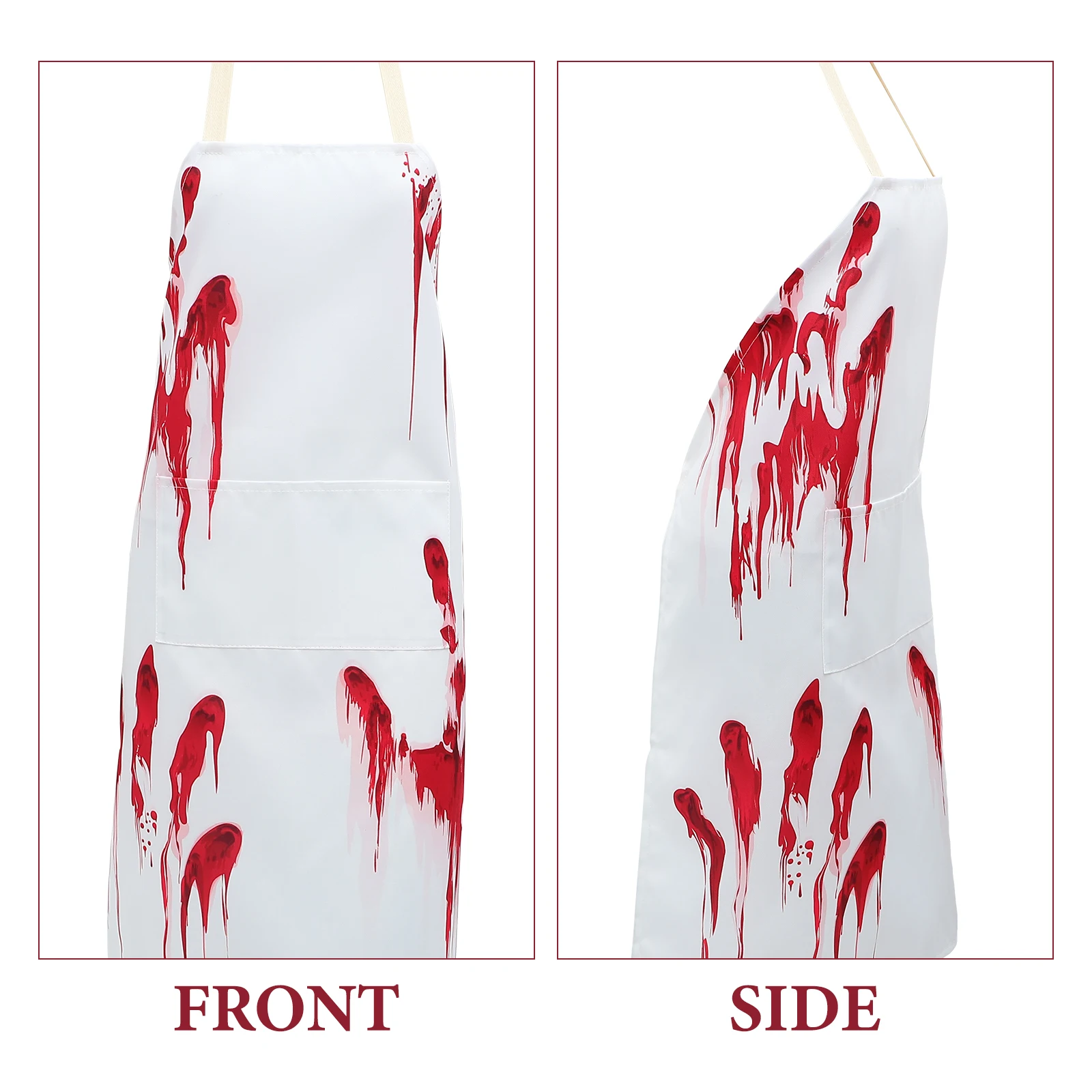 

Halloween Decor Horror Apron Creepy Decorations European and American Bloody Cosplay
