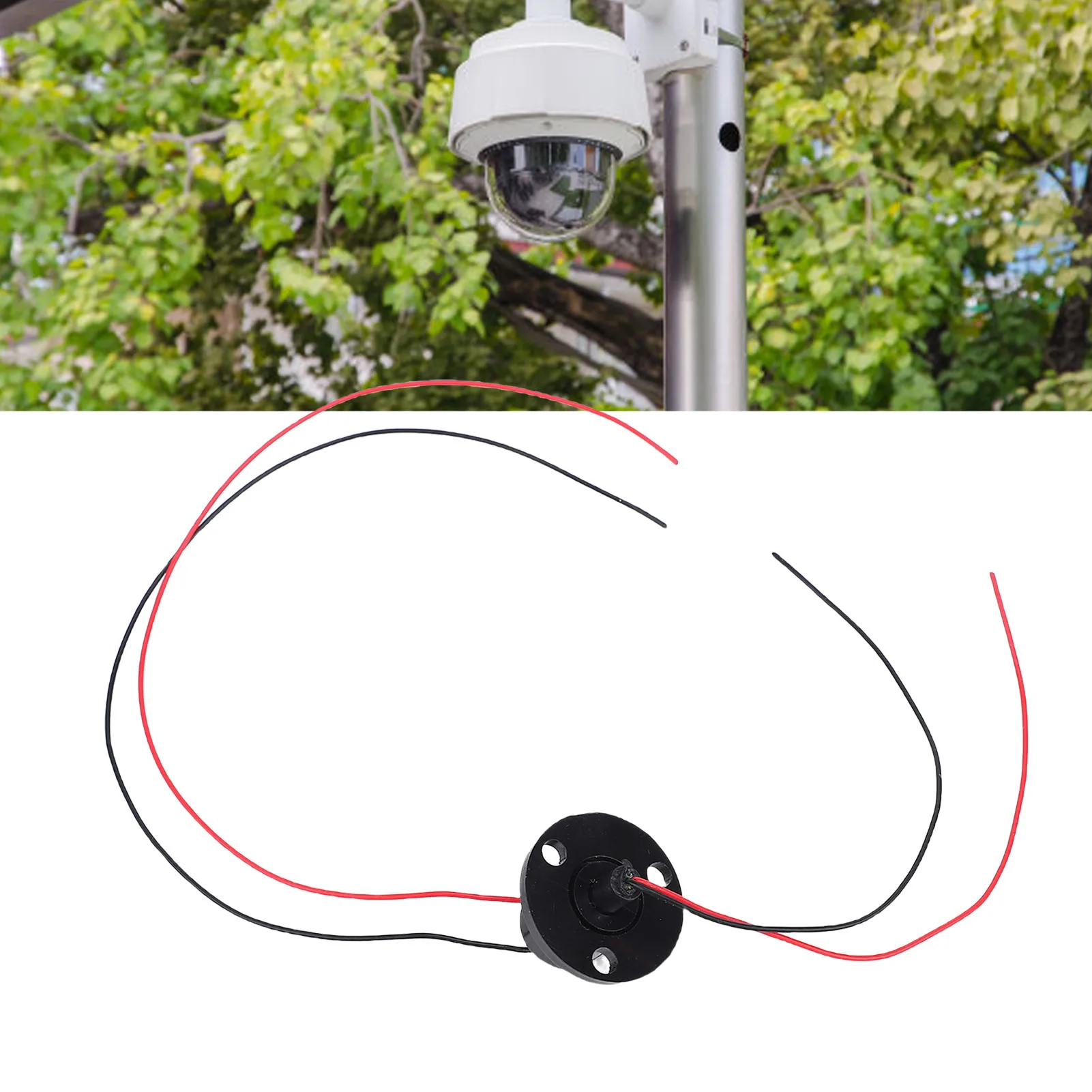 Electrical Slip Ring 2 Wires 2A 250RPM 22mm Diameter 360 Degree Rotation Electric Collector Ring for Testing Security Equipment
