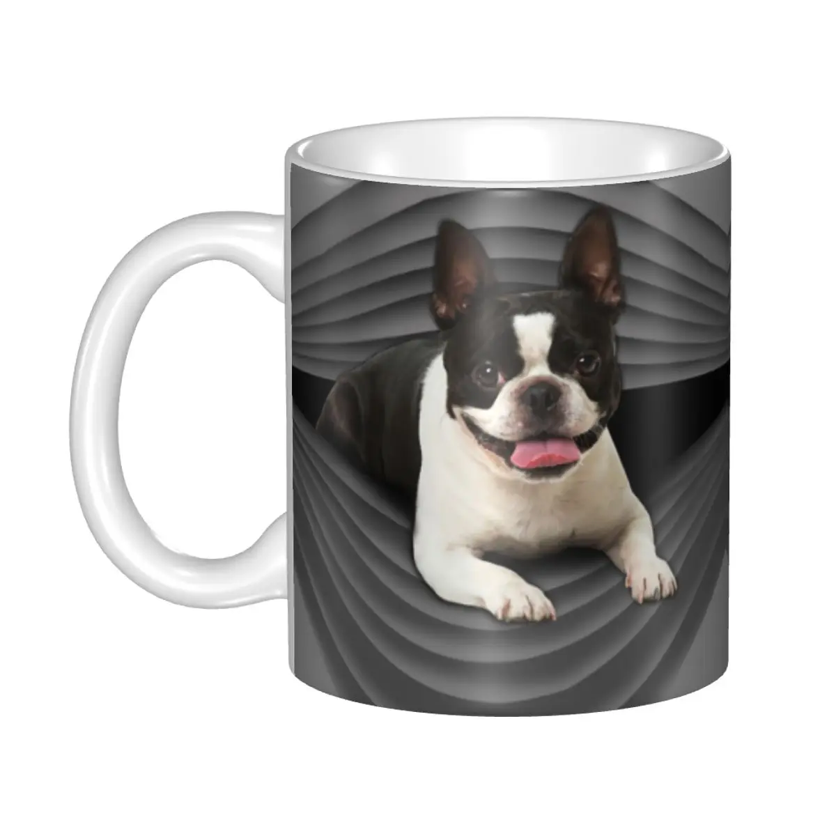 Customized Bull Terrier Dog Mug DIY Animal Pet Puppy Ceramic Tea Milk Coffee Cup Men Women Outdoor Work Camping Mugs