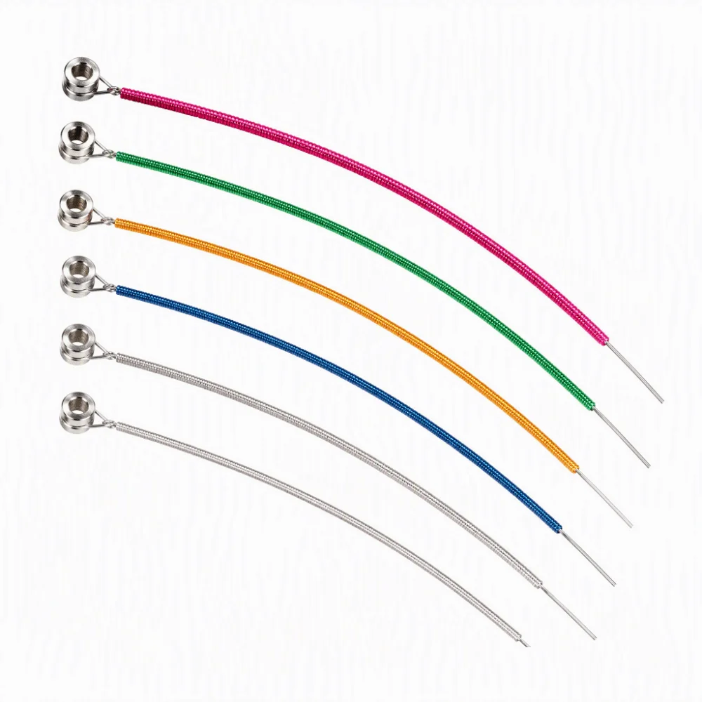 2Sets Colorful Acoustic Guitar Strings Alloy Smooth And Stable Tuning Replacement Guitar Strings Guitar String Set
