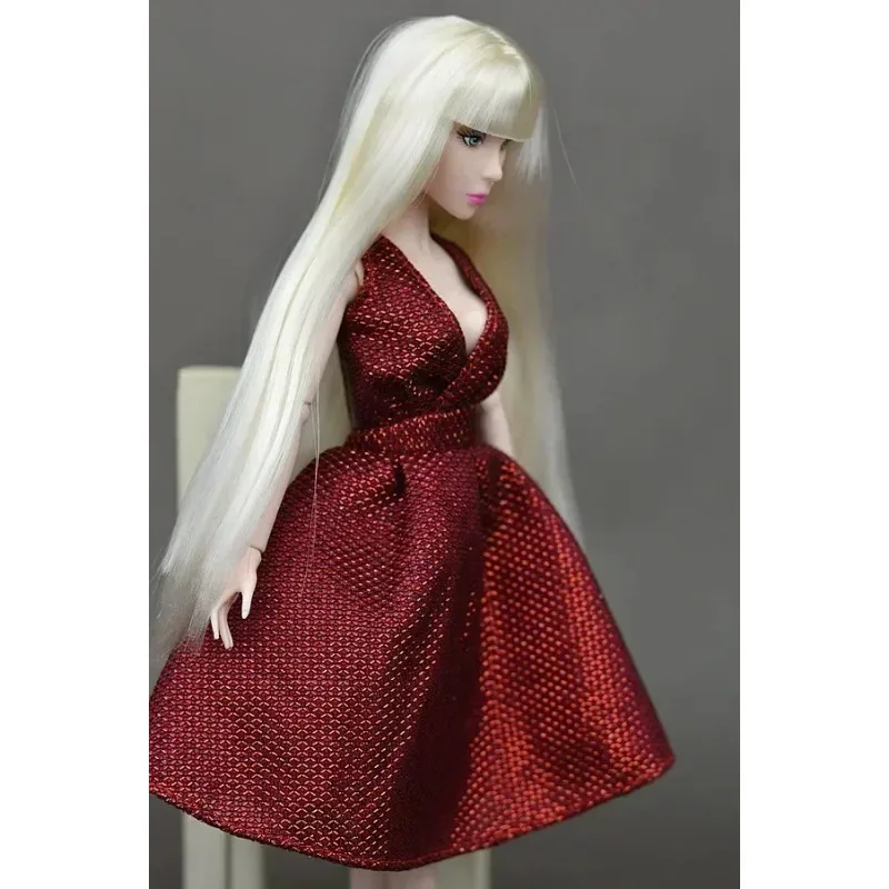 Original Chinese Nude Doll / White Skin 6 colors hair / 14 Joints moveable head and body For Xinyi Queen Lisa BB doll BBI00536