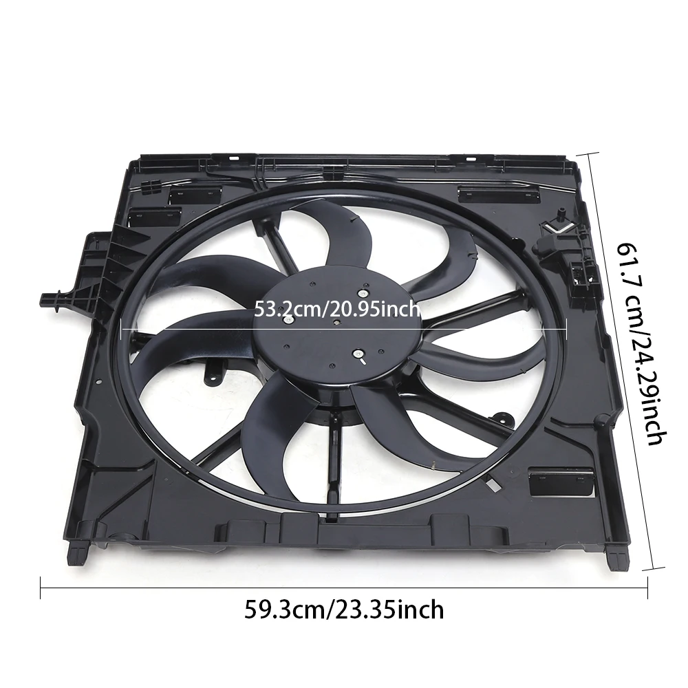 Brushless Motor Radiator Cooling Fan 3000 CFM, Durable New Cold Room Systems