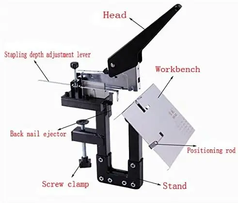 Electric Saddle Stitch Stapler Automatic Saddle Binding Machine Heavy Duty Flat Book Binding Machine