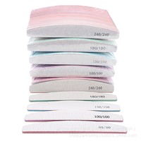 1 3 5 10Pcs Professional Nail File Set 80 100 150 180 240 Grit Sandpaper Manicure Pedicure Sanding Tools Nail Care Accessories