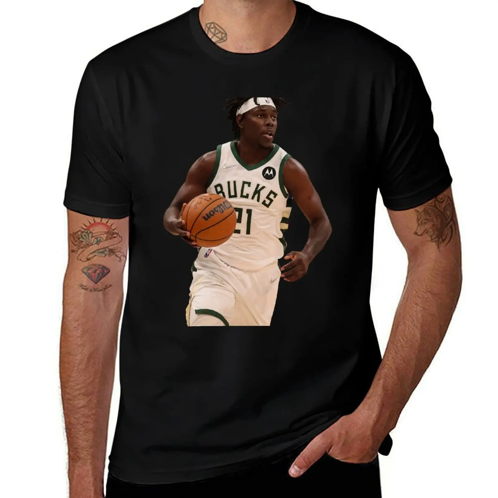 Jrue Holiday 21 Basketball T-Shirt Minimalist Graphic Tee Shirt