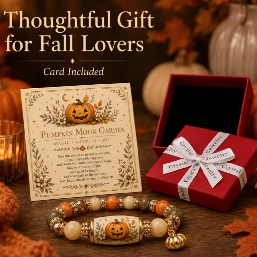 Multiple Halloween Garden Theme Beaded Bracelets, Retro Gentle Style Holiday Gift Accessories - Gift Set