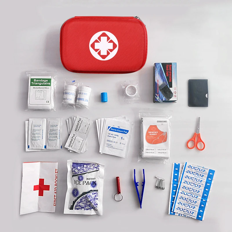 مجموعة أدوات الإسعافات الأولية المحمولة للسيارة الخارجية، حقيبة مستلزمات الإنقاذ المنزلية للسفر والطوارئ #6