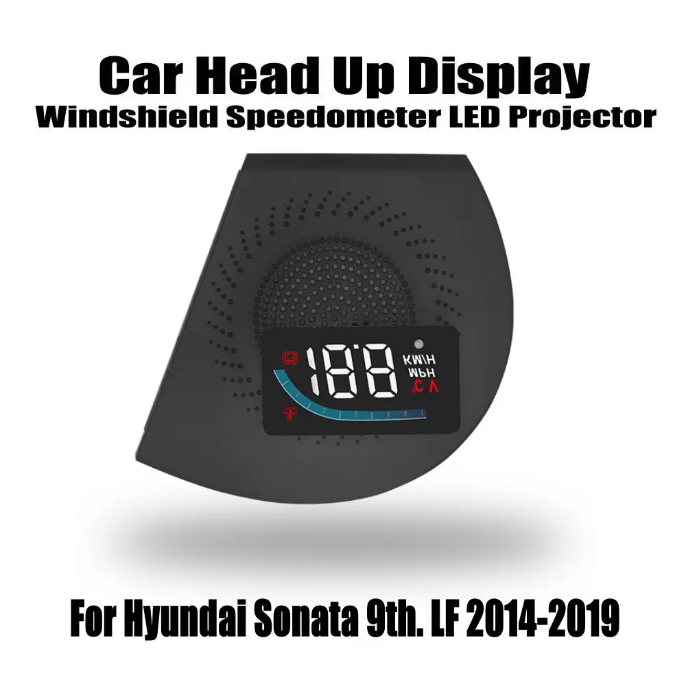 Car HUD Windshield Speedometer Projector For Hyundai Sonata LF 2014-2019 Auto Head Up Display OBD Decoder Electronic Accessories