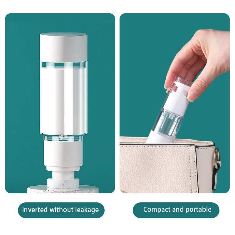 15/30/50/80/100ml Vacuum Lotion Spray Bottle Travel Portable Refillable Bottles Clear Airless Cosmetic Cream Pump Bottle
