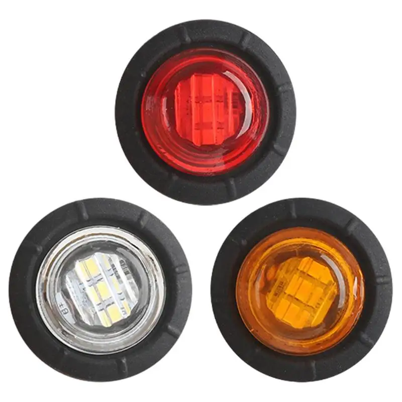 LED Truck Trailer Light Waterproof LED Truck Side Marker Lights Front Rear Side Marker Light Indicator Clearance Indicator Lamp