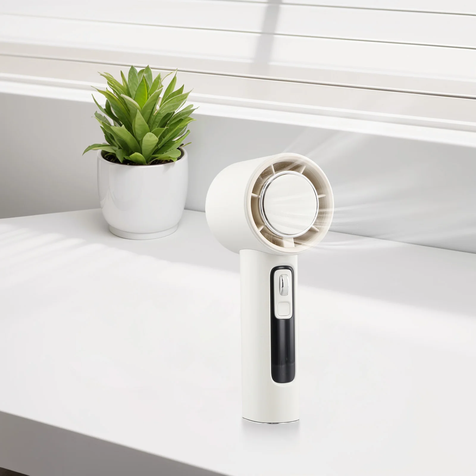 1pc Handheld Turbo Fan 100 Gears 3600mAh Type-C USB Charge High-Speed Turbine Fan 5V2A 7W For Home Cleaning Tool