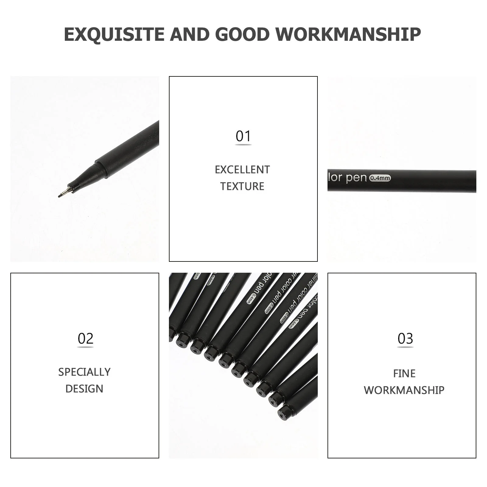 Hook Line Needle Pen Student Paint Pens Supply Accessory Professional Stationery Supplies Multi-function