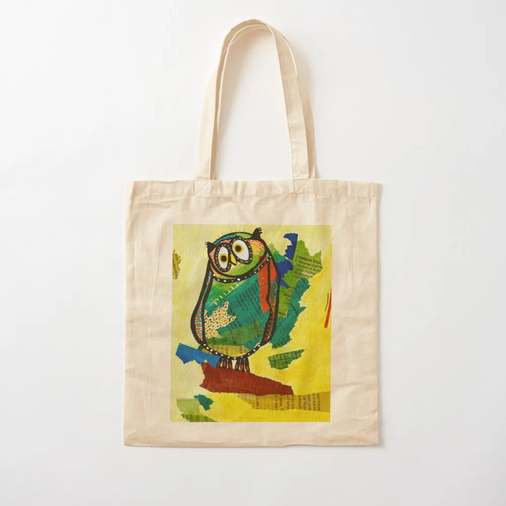 Owl Flirting with the World Tote Bag cute tote bag Big bag personalized tote