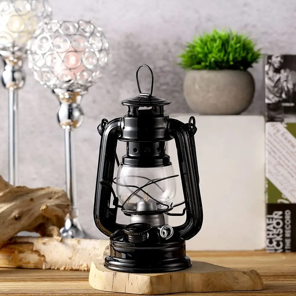 

Not Rust Retro Iron Home Decor Restuarant Portable Pub Cafe Bar Lamp Lantern Oil Lamp Camping Lights