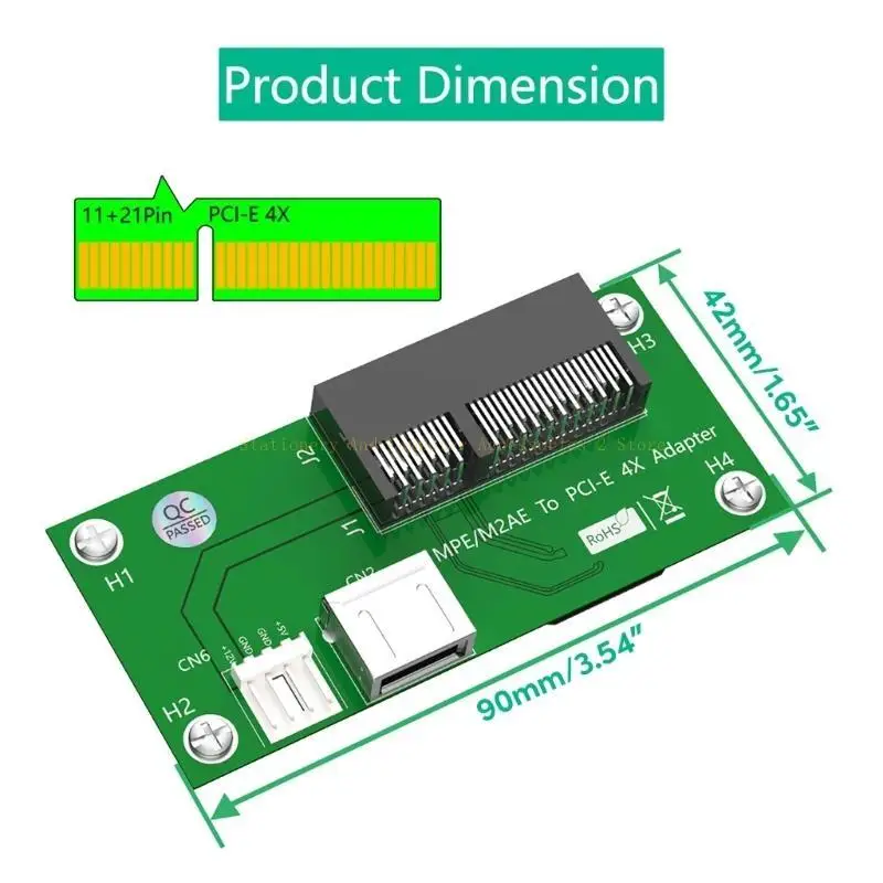 NGFF Horizontal M.2 key a/e para pciexpress x4+Cabo cartão USB com FPC Highpeed